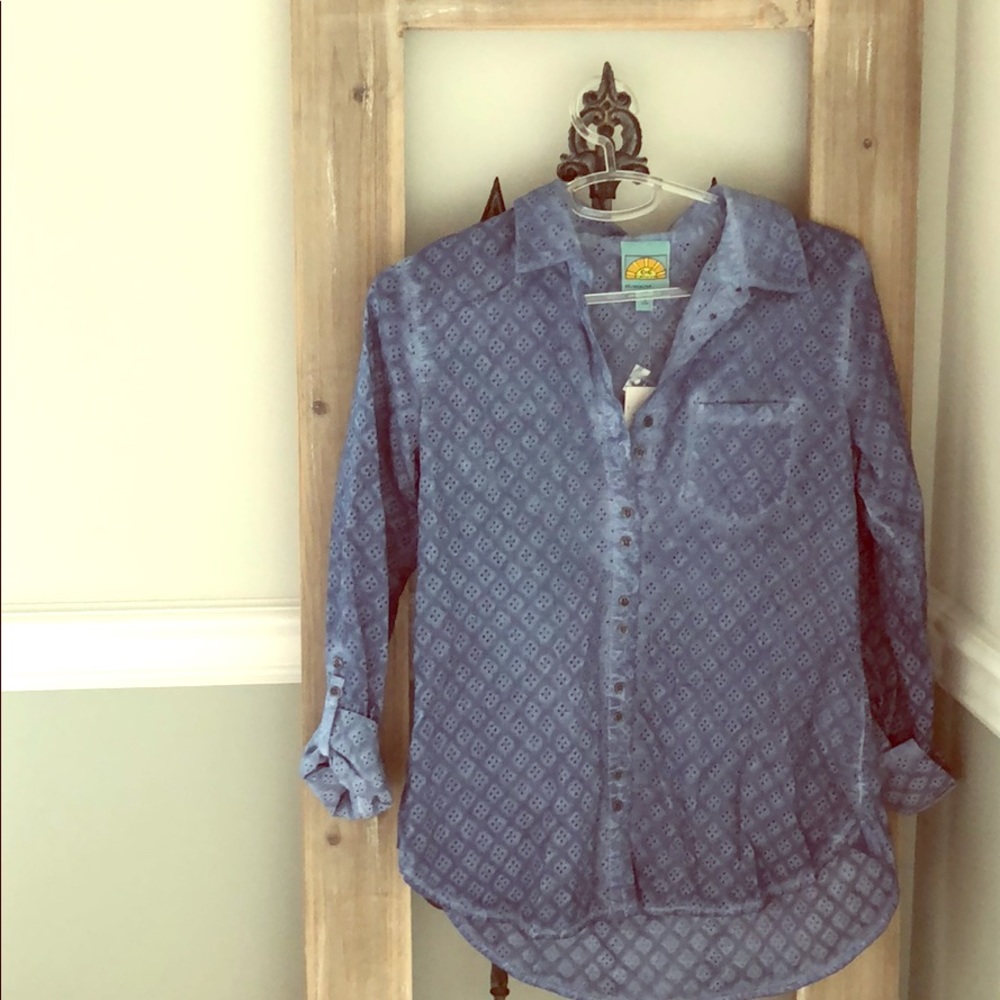 C & C California indigo top, new with tags